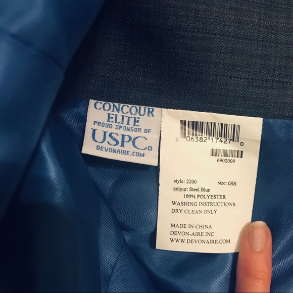 Veste D'équitation Devon-Aire Concur Elite Jeunesse - Marine - Taille 04R - Neuve